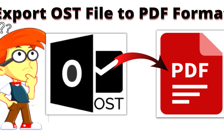 export ost file to pdf format