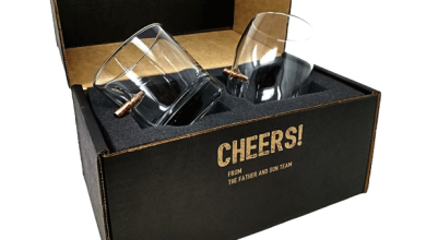 Photo of Instructions for Purchasing Personalized Shot Glass Packaging